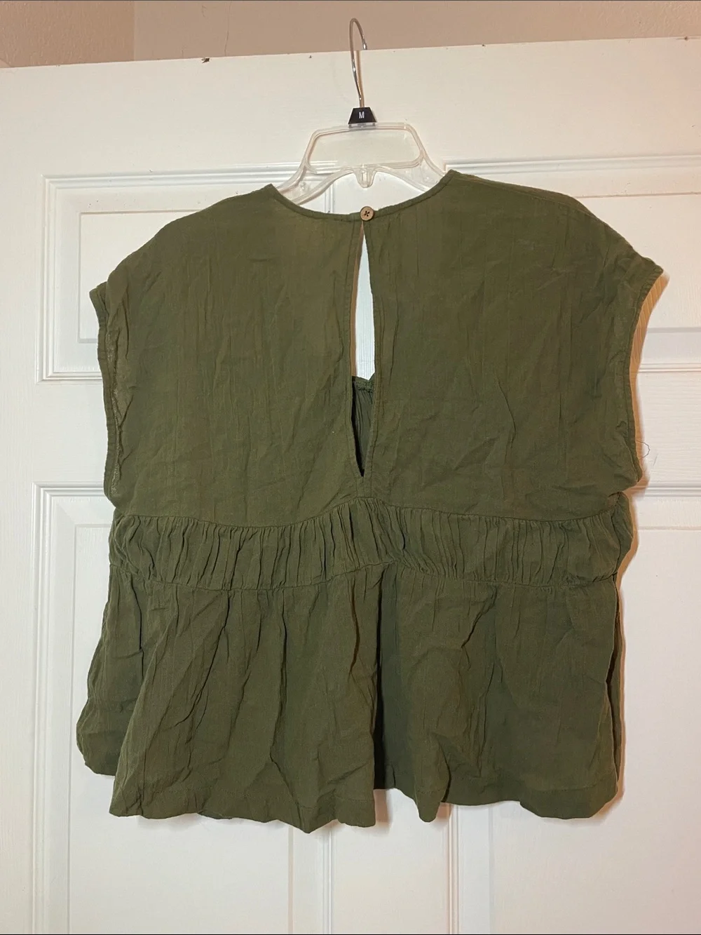 Free People Olive Green Layered V-Neck harem pants outfit - Picture 4 of 6
